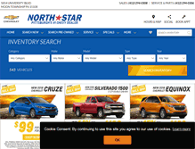 Tablet Screenshot of northstarchevy.net